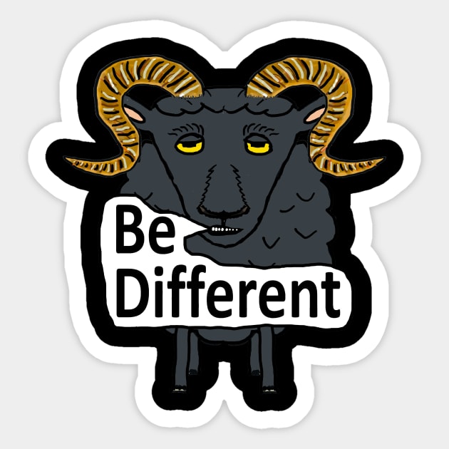 Be Different Sticker by Mark Ewbie